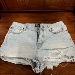 BDG Girlfriend High Rise Jean Shorts 28
